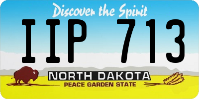 ND license plate IIP713