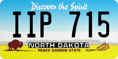 ND license plate IIP715