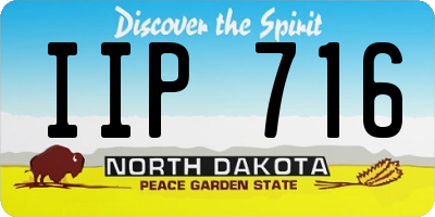 ND license plate IIP716