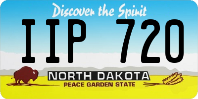 ND license plate IIP720