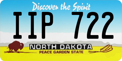 ND license plate IIP722