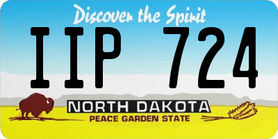 ND license plate IIP724