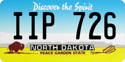 ND license plate IIP726