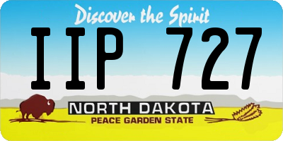 ND license plate IIP727