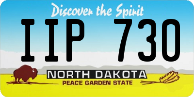 ND license plate IIP730