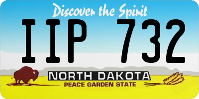 ND license plate IIP732