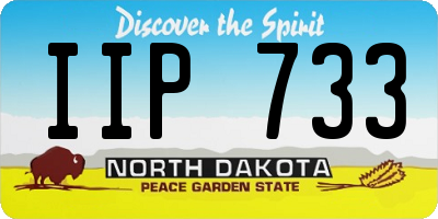 ND license plate IIP733