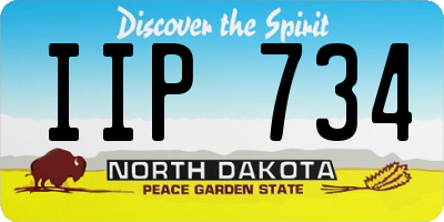 ND license plate IIP734
