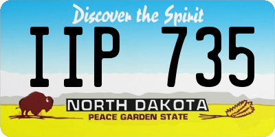 ND license plate IIP735