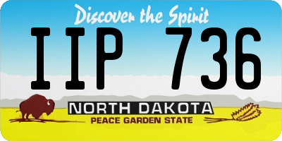 ND license plate IIP736