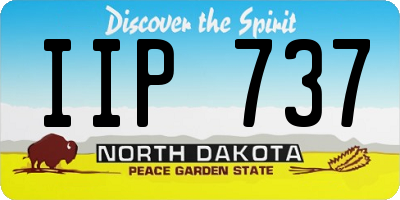 ND license plate IIP737