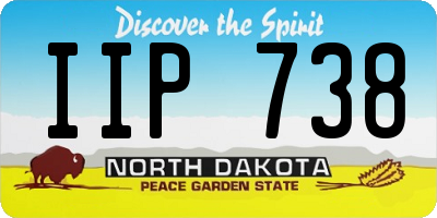 ND license plate IIP738