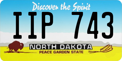 ND license plate IIP743
