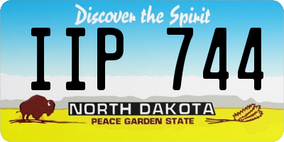 ND license plate IIP744