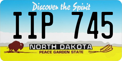 ND license plate IIP745