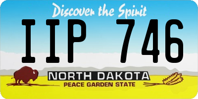 ND license plate IIP746