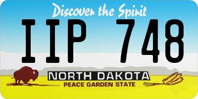 ND license plate IIP748