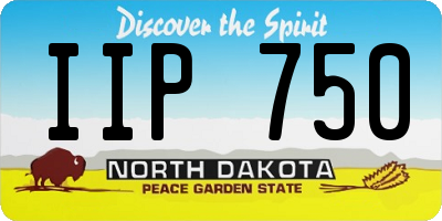 ND license plate IIP750
