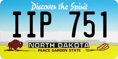 ND license plate IIP751