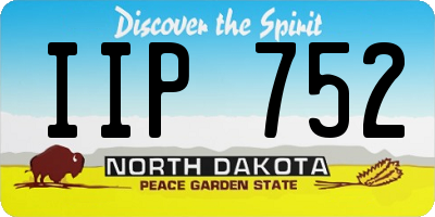 ND license plate IIP752