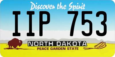ND license plate IIP753