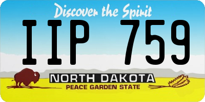 ND license plate IIP759