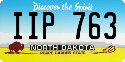 ND license plate IIP763