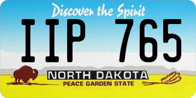 ND license plate IIP765