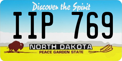 ND license plate IIP769