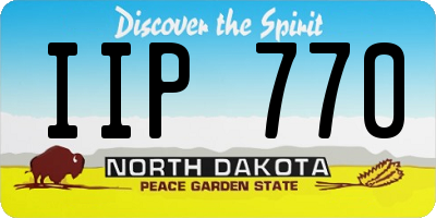 ND license plate IIP770