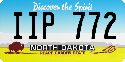 ND license plate IIP772
