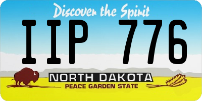 ND license plate IIP776