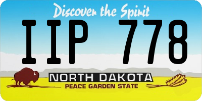 ND license plate IIP778