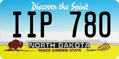 ND license plate IIP780