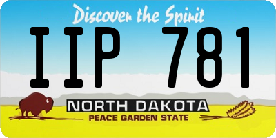 ND license plate IIP781