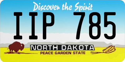 ND license plate IIP785