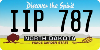 ND license plate IIP787