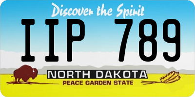 ND license plate IIP789