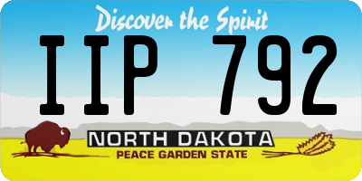 ND license plate IIP792