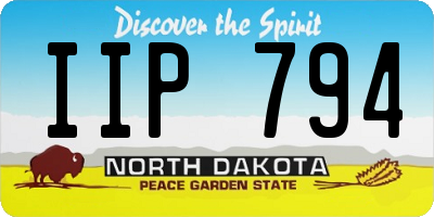 ND license plate IIP794