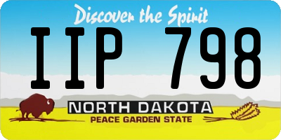 ND license plate IIP798