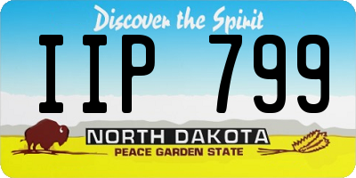 ND license plate IIP799