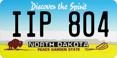 ND license plate IIP804