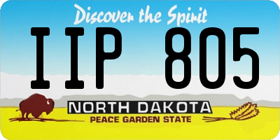 ND license plate IIP805