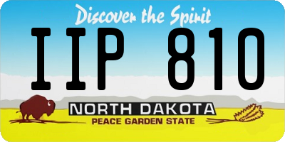 ND license plate IIP810