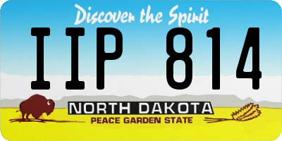 ND license plate IIP814