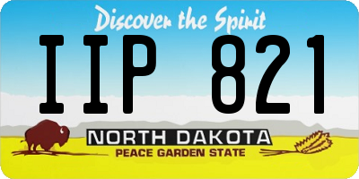 ND license plate IIP821