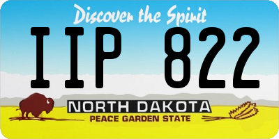 ND license plate IIP822