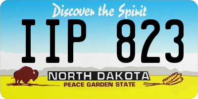 ND license plate IIP823