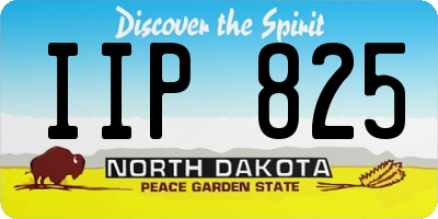 ND license plate IIP825